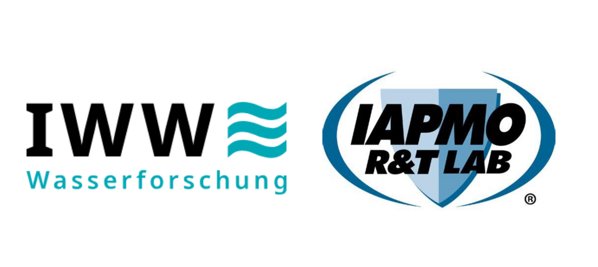 Two logos: IWW Wasserforschung and IAPMO R&T LAB
