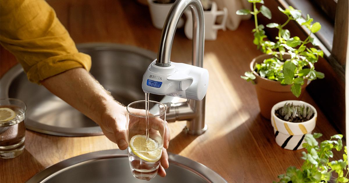 Nouveau Brita système filtrant onTap sur robinet d'eau de cuisine