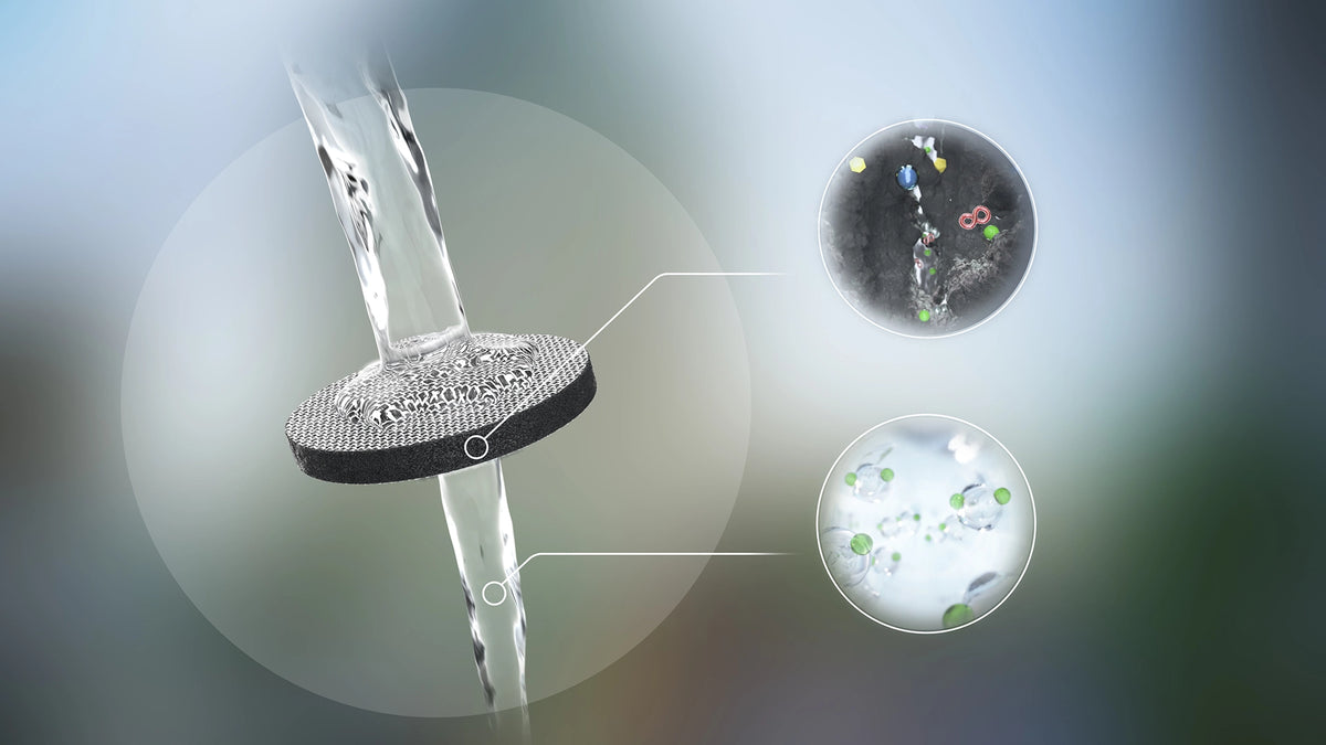 Charger la vidéo : Water filter bottle Model Vital shown from different views