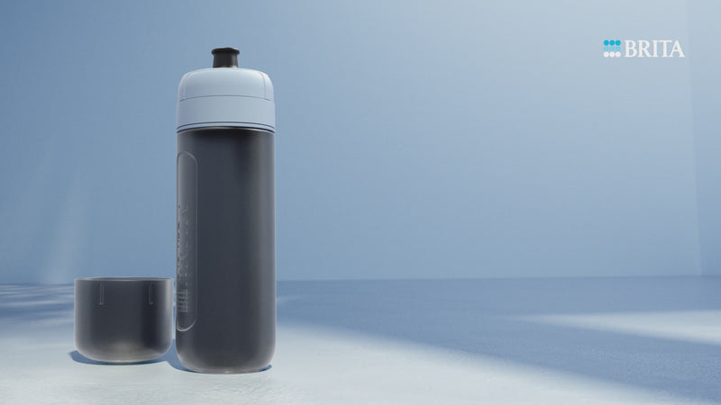 Water filter bottle Model Active shown from multiple angles