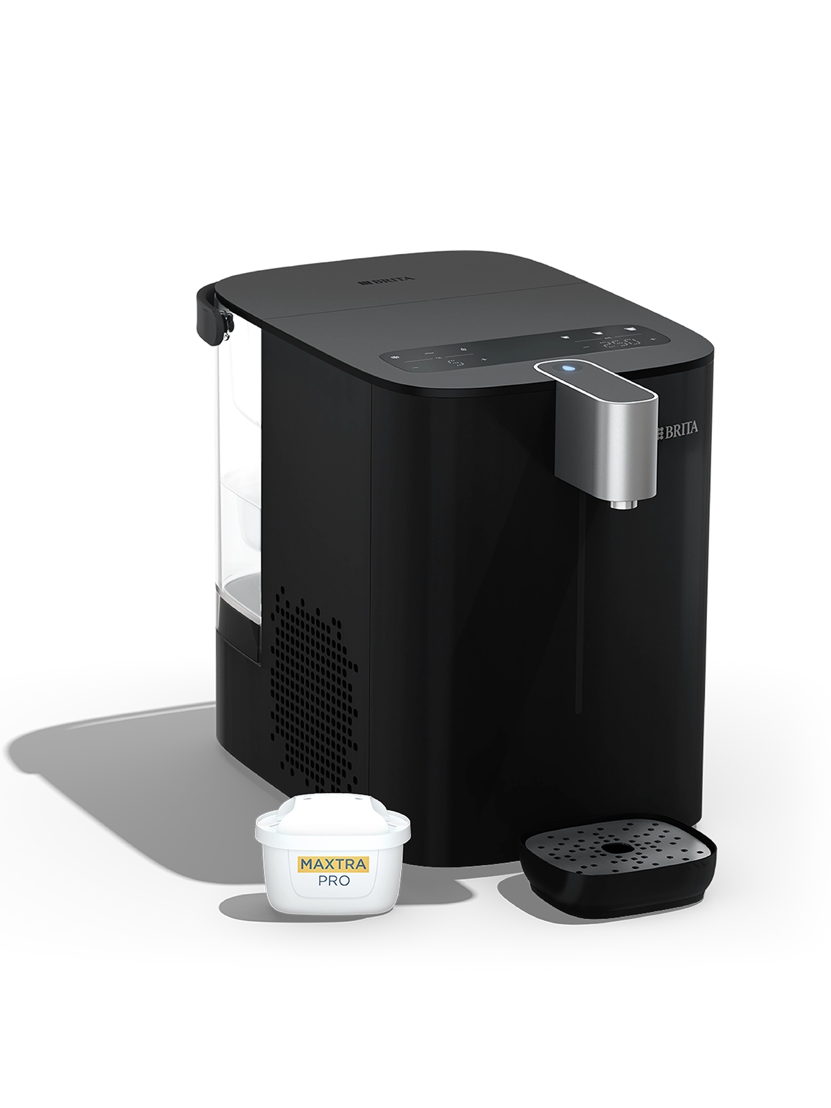 Black YOURCE cool water dispenser without background